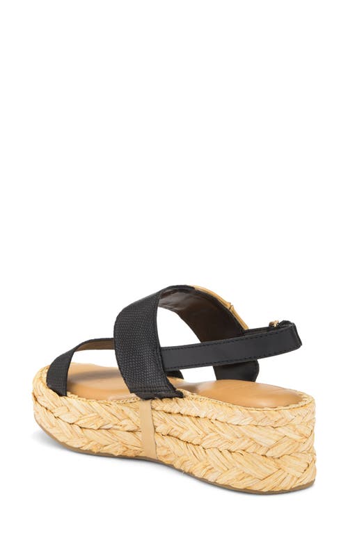 Dolce Vita Chera Platform Slingback Sandal In Onyx