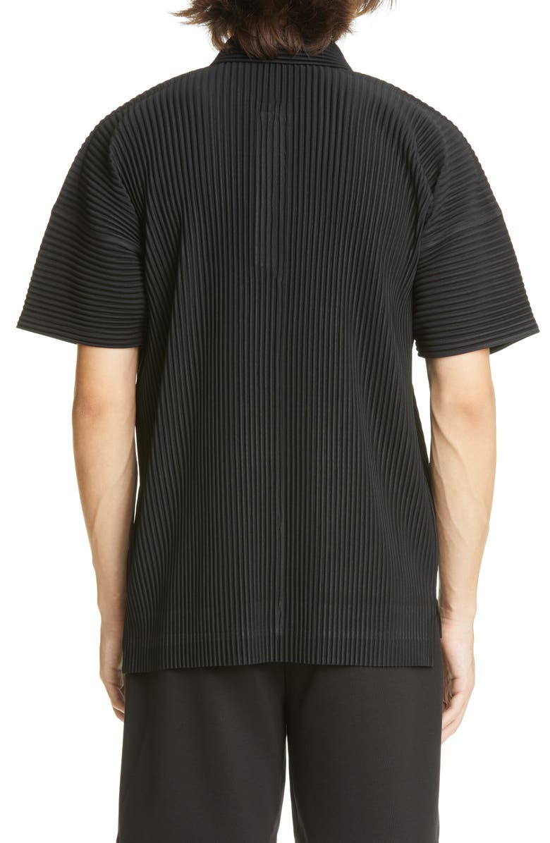 Homme Plissé Issey Miyake May Pleated Polo Shirt, Alternate, color,