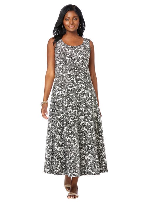 Petite Stretch Cotton Tank Maxi Dress (Plus Available)