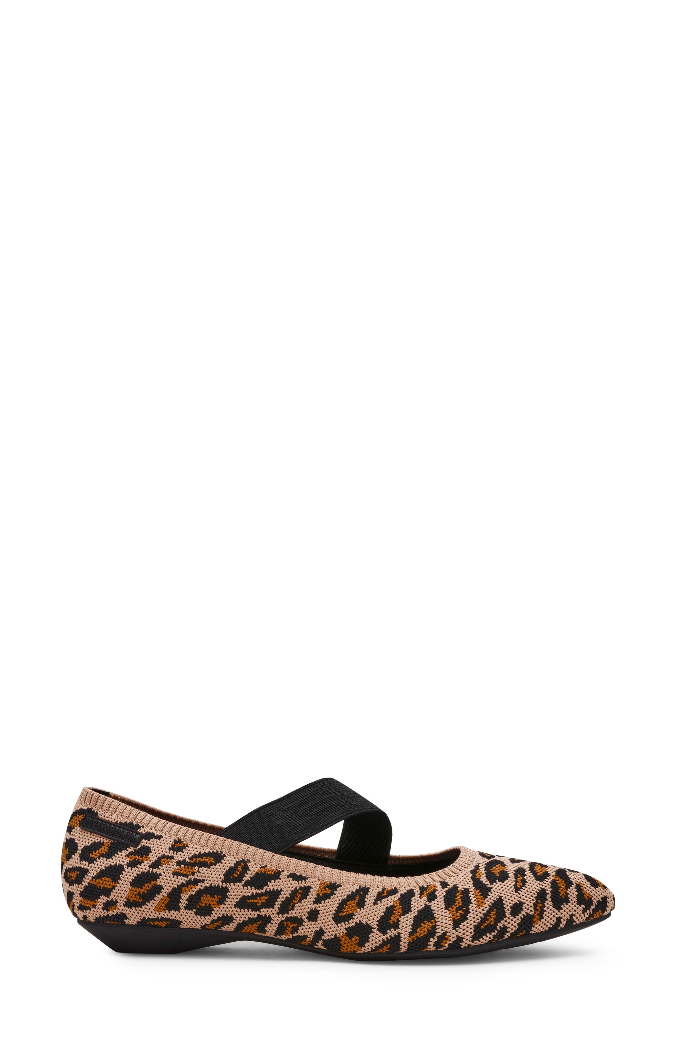 Anne Klein Opalina Mary Jane Flat, Alternate, color, Leopard Fly Knit