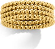 Mazin Jewels Triple Bead Ring