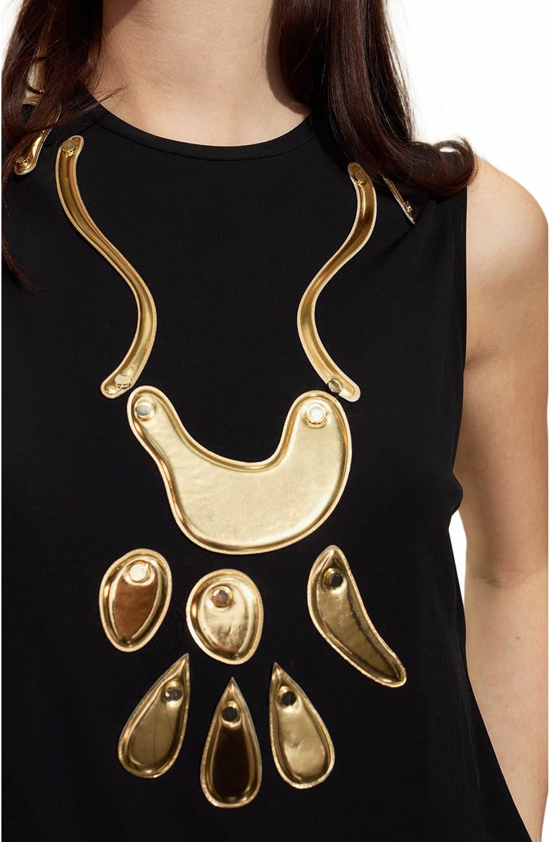 Cynthia Rowley Calypso Tank Top, Alternate, color, Black