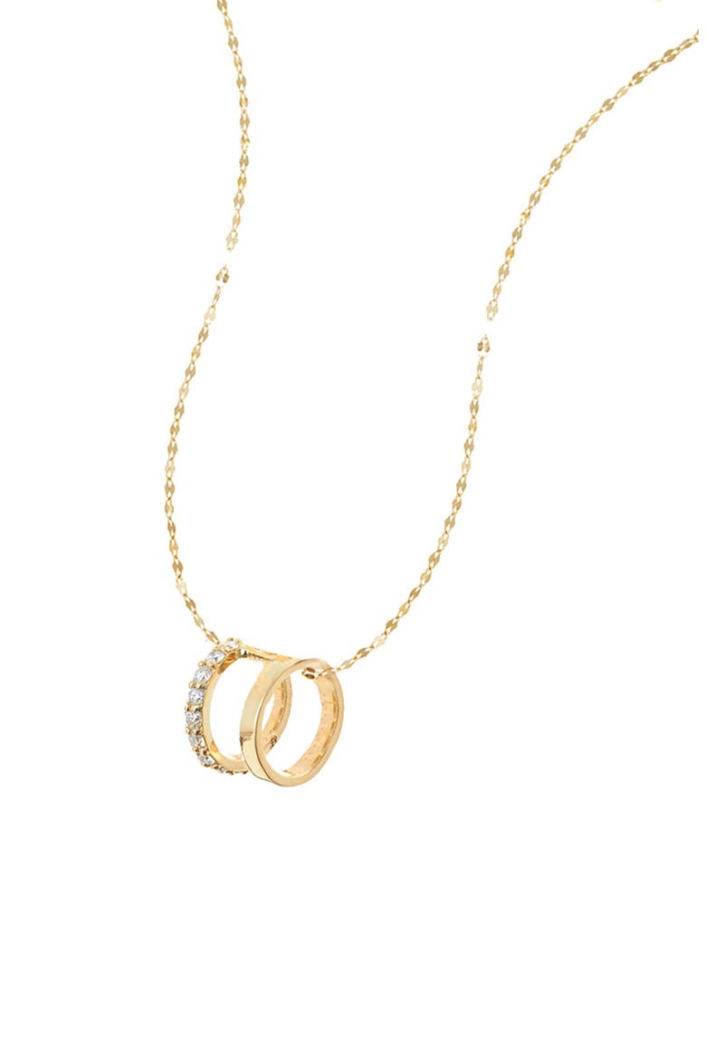 Jewelry 'Flawless Dare' Pendant Necklace, Main, color, YELLOW GOLD