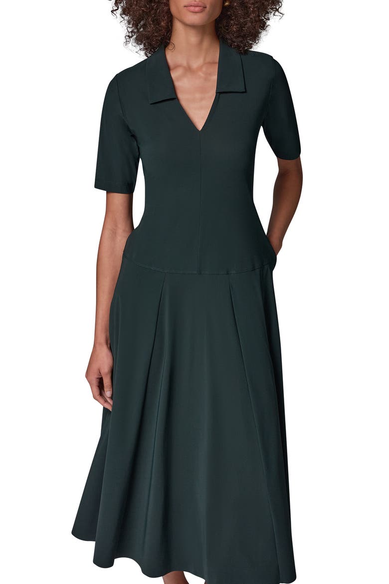 A-Line Maxi Dress, Alternate, color, BLK FOREST
