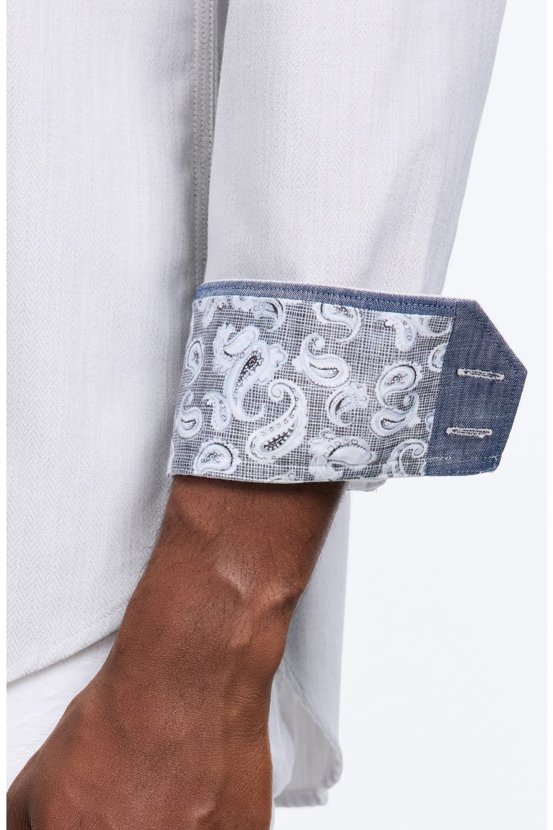 Charlton Button-Up Shirt, Alternate, color, LIGHT GREY