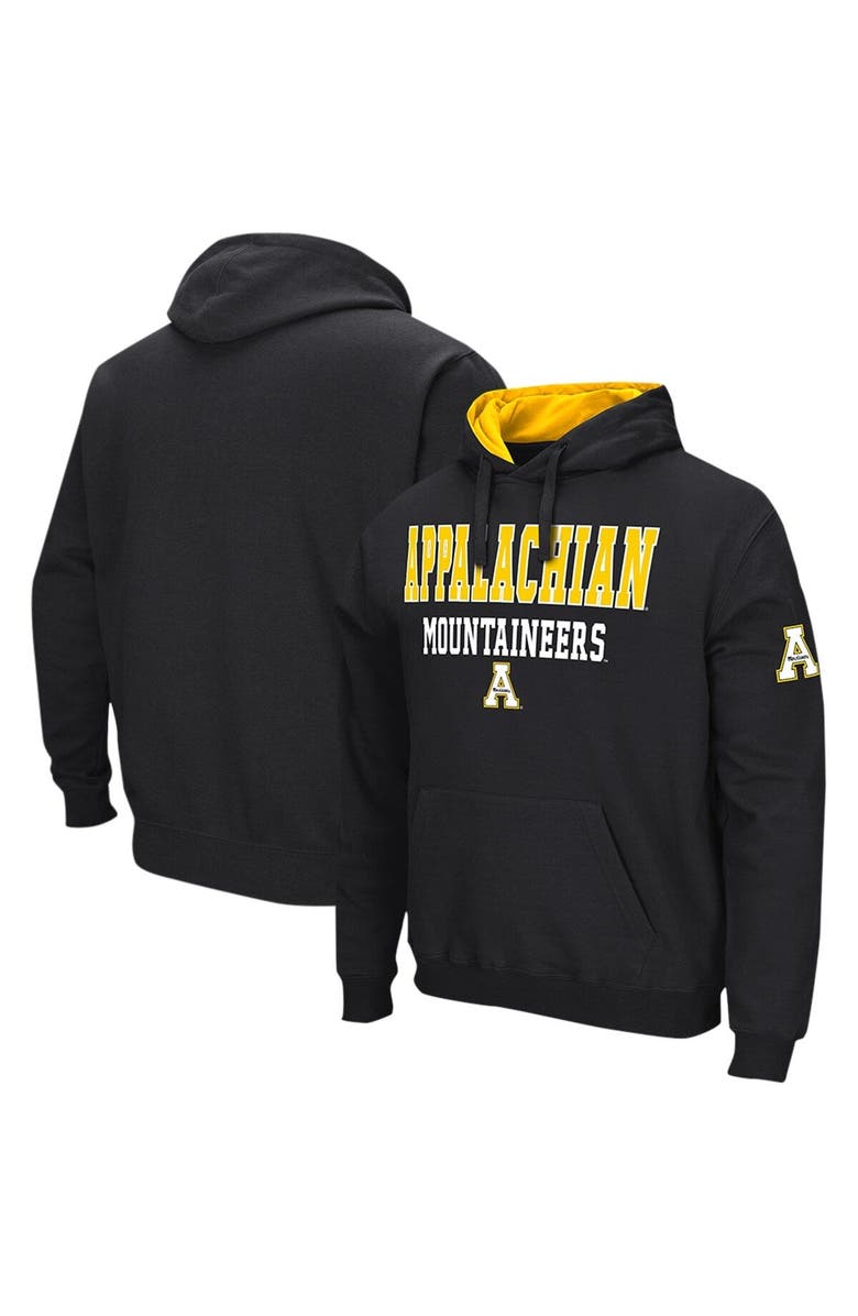 COLOSSEUM Men's Colosseum Black Appalachian State Mountaineers Sunrise Pullover Hoodie, Main, color, Black