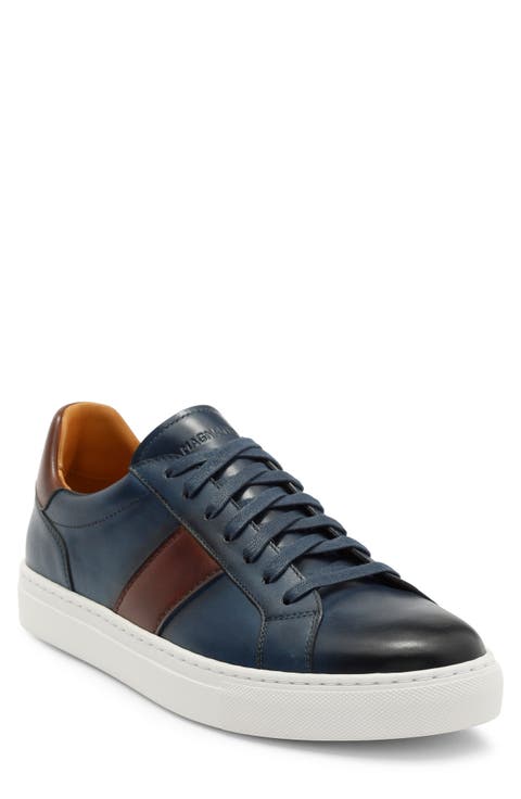 Ashley Stripe Suede & Leather Sneaker (Men)