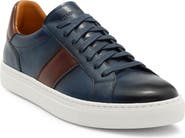 Magnanni Ashley Stripe Suede & Leather Sneaker