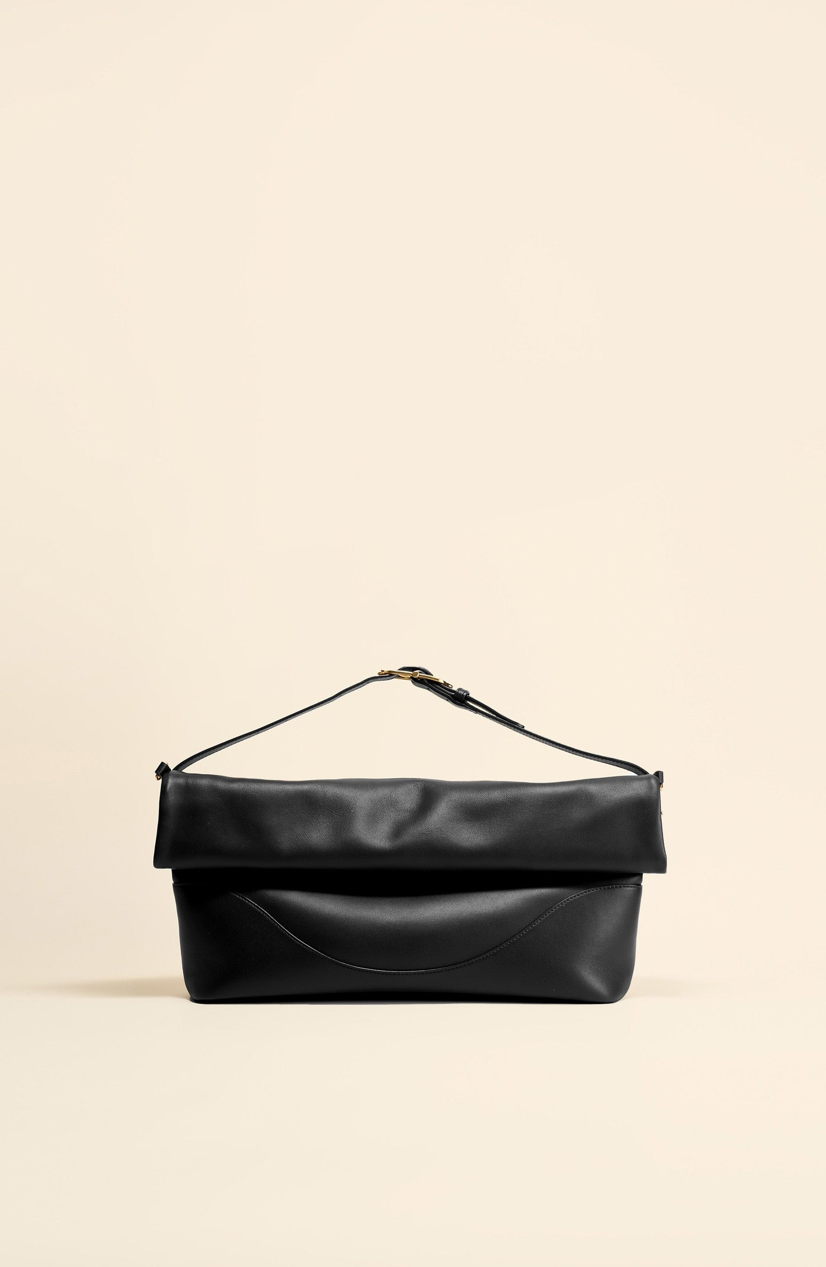 Marina Foldover Bag, Main, color, Onyx