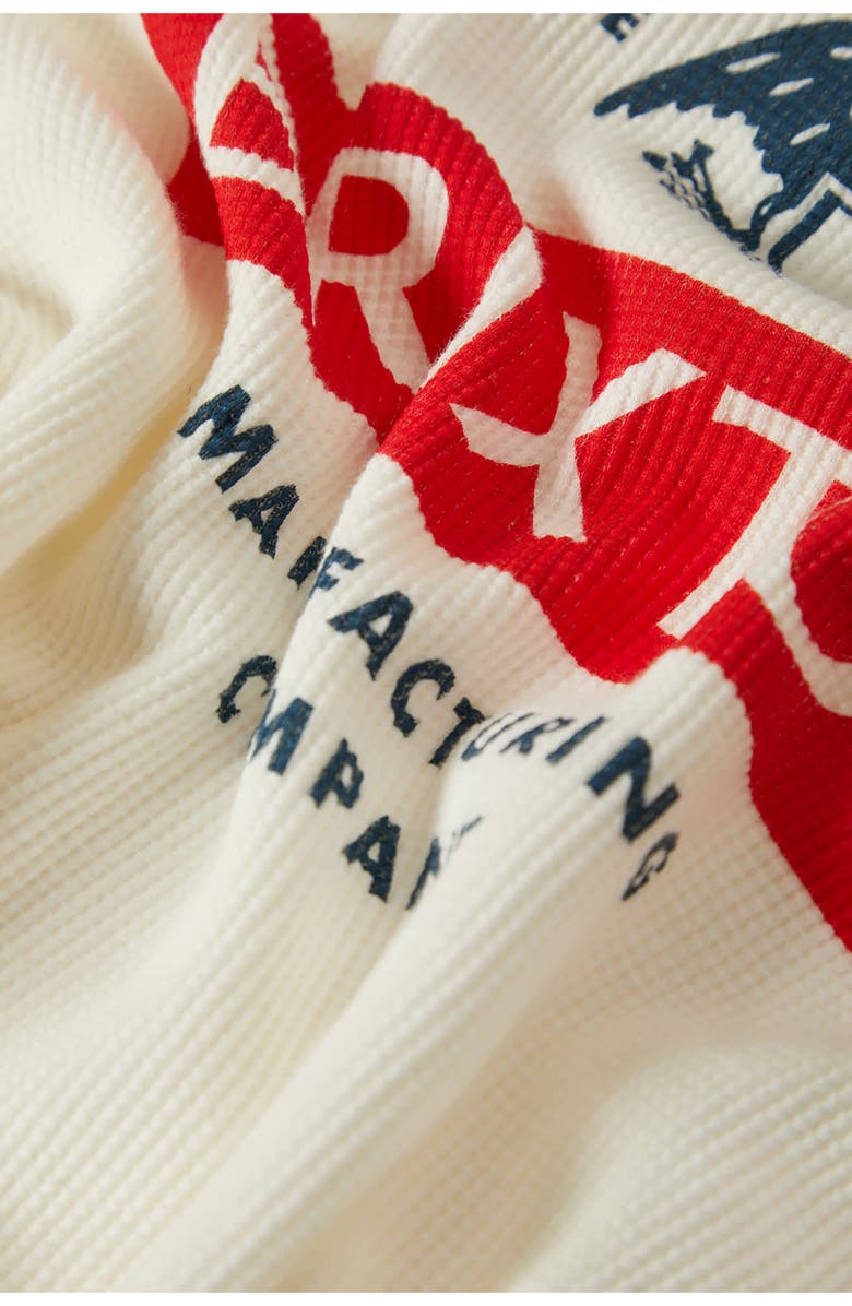 Brixton Altered Threads Long Sleeve Thermal Cotton Graphic T-Shirt, Alternate, color, Off White