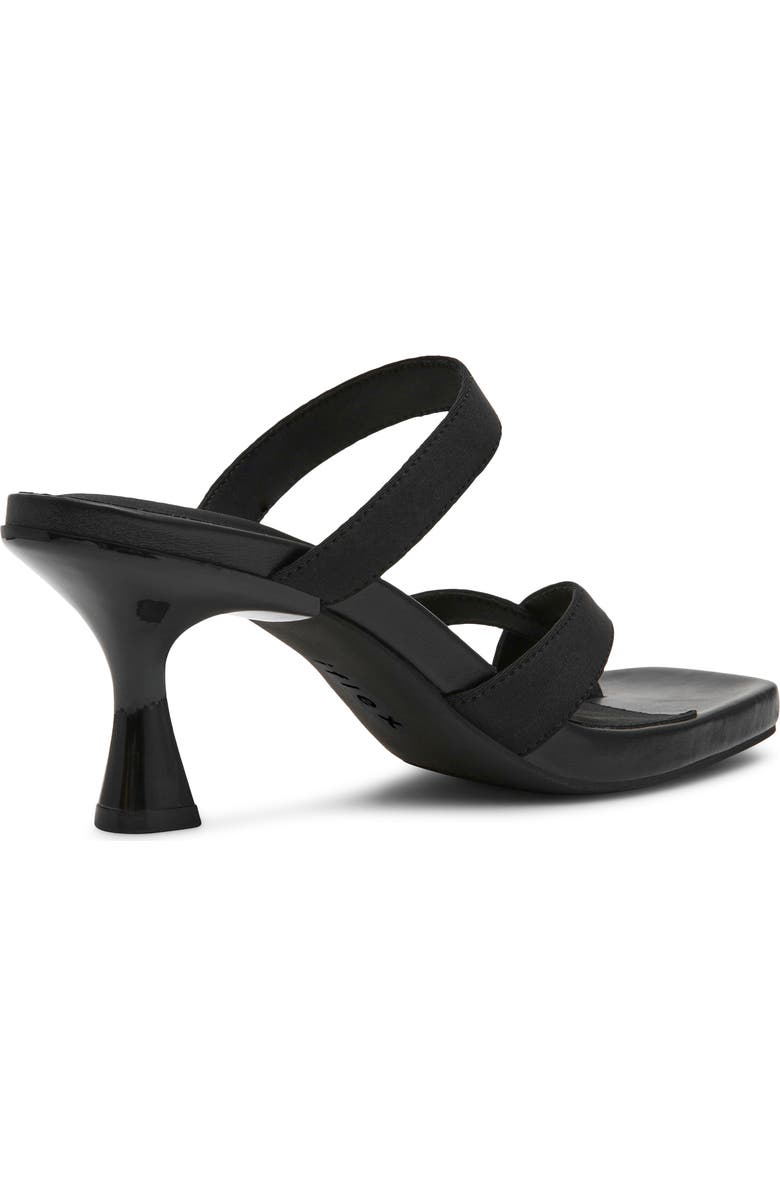 Anne Klein Jevelli Toe Loop Sandal, Alternate, color, Black Stretch