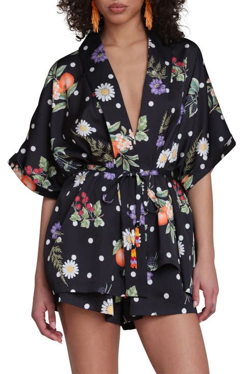 Floral Print Belted Tunic