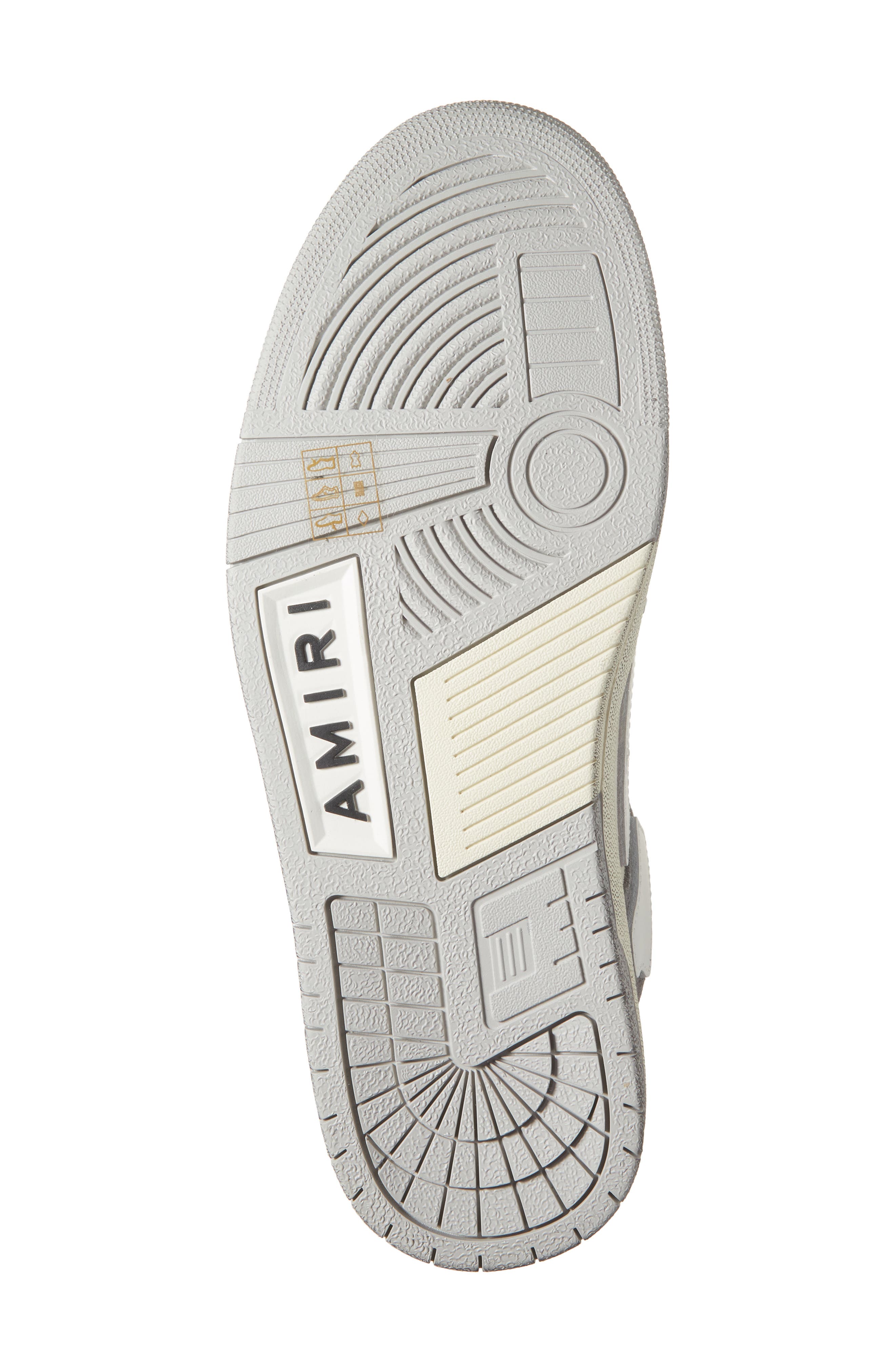 AMIRI Distressed Skel Low Top Sneaker, Alternate, color, Dark Grey