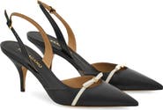 FERRAGAMO Gylla Pointed Toe Slingback Pump