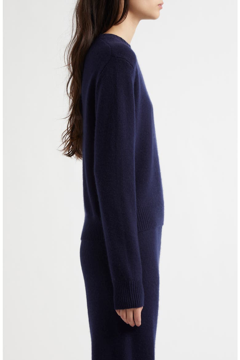 SRC Cashmere & Wool Crewneck Sweater, Alternate, color, NAVY