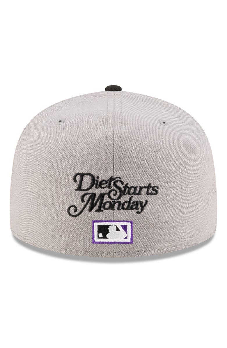 NEW ERA x DIET STARTS MONDAY x Diet Starts Monday 59FIFTY Colorado Rockies Fitted Baseball Cap, Alternate, color, 