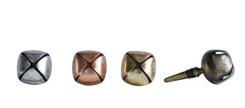 Metal Bottle Stopper with Bell, Set of 4 Colors