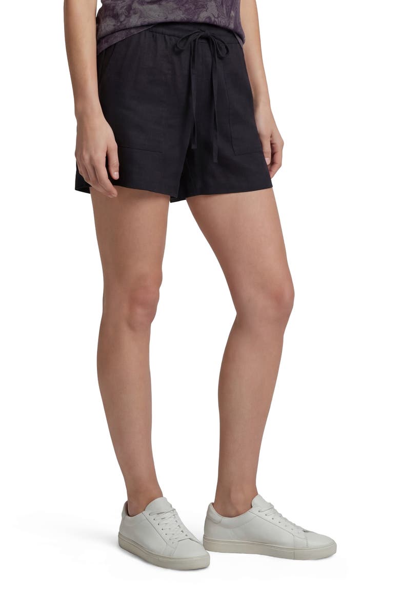 Womens Drawstring Short, Alternate, color, BLACK