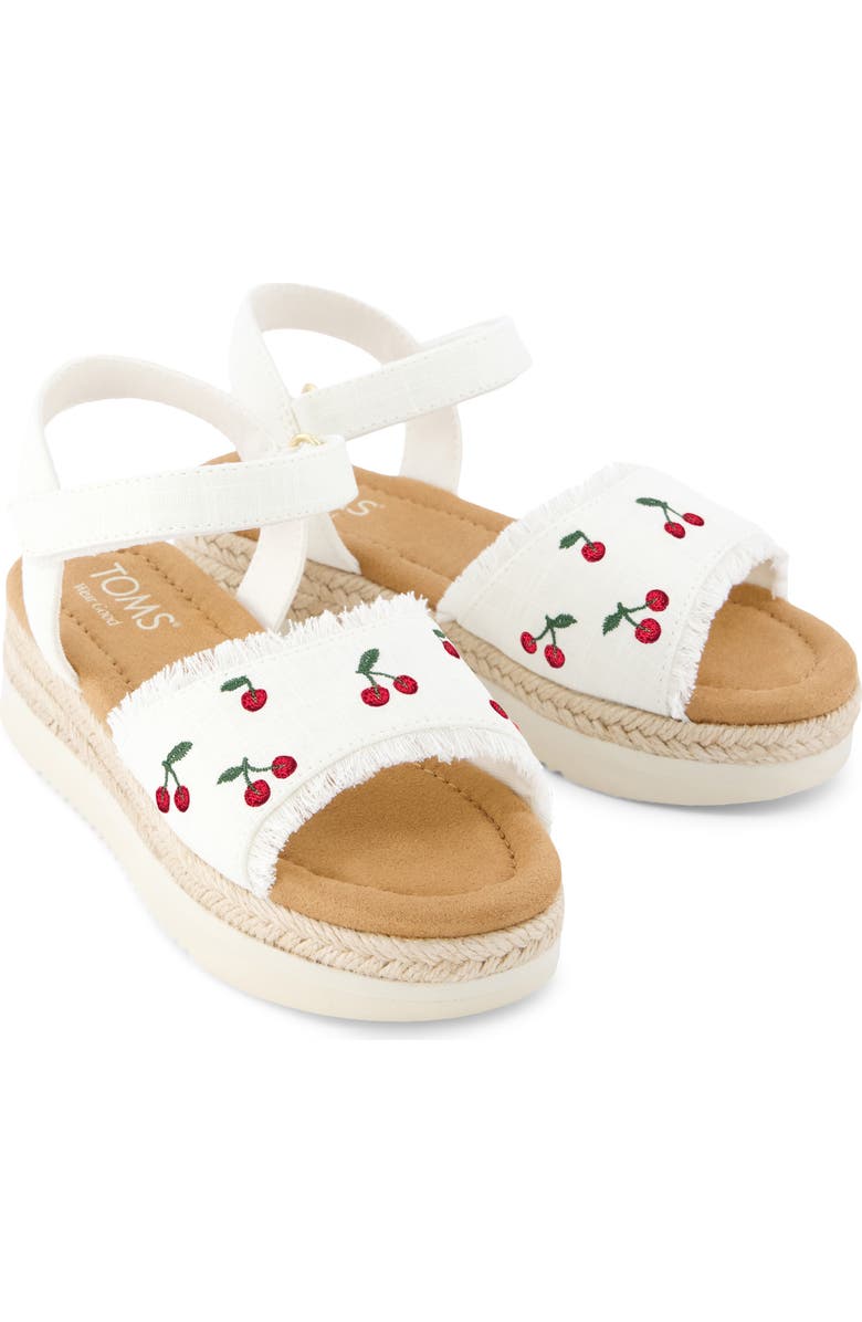 TOMS Kids' Diana Espadrille Ankle Strap Platform Wedge Sandal, Alternate, color,