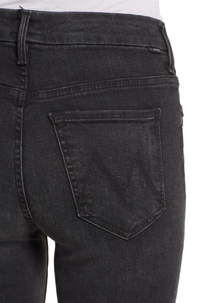 MOTHER The Looker High Waist Frayed Ankle Jeans, Alternate, color,