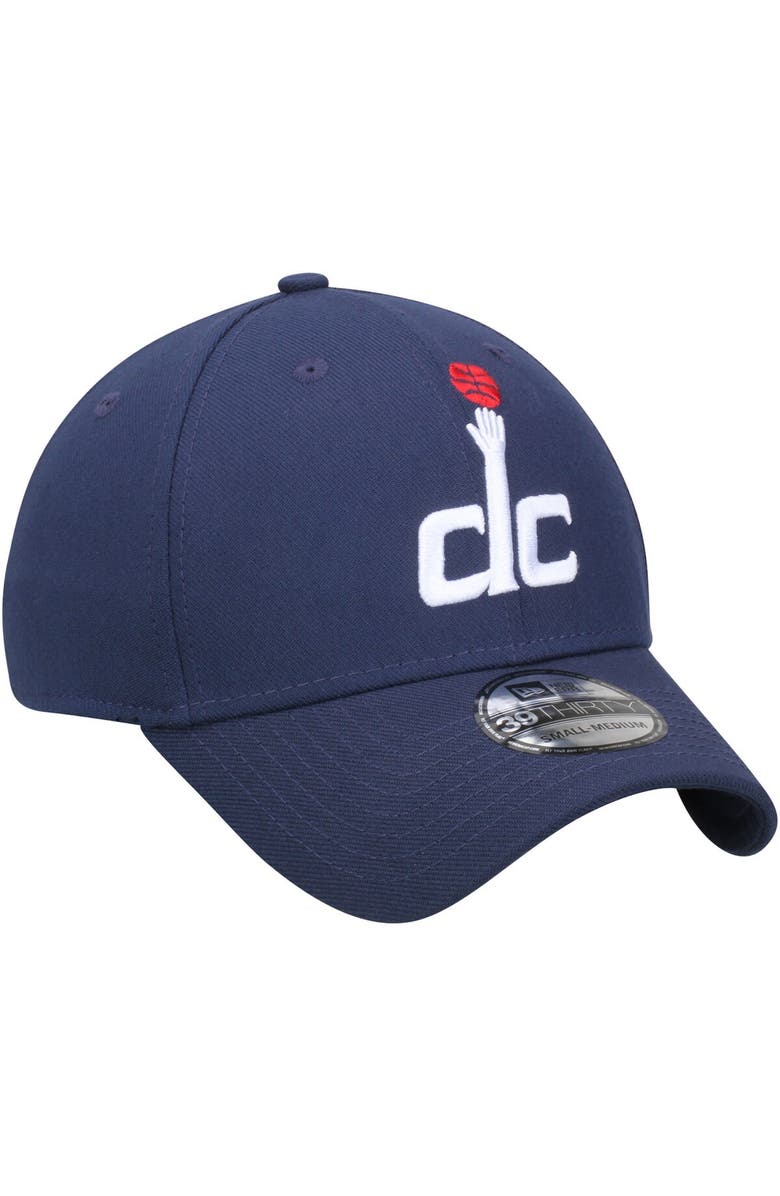 New Era Men's New Era Navy Washington Wizards Team Classic 39THIRTY Flex Hat, Alternate, color, 