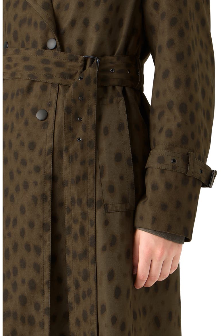 Leopard Print Trench Coat, Alternate, color, HAZEL-BARK