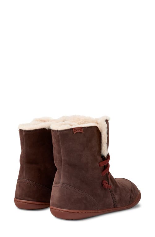 Camper Peu Cami Faux Fur Lined Boot In Brown