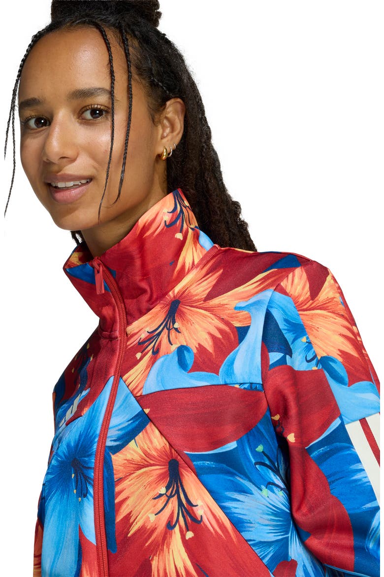x Farm Rio Track Jacket, Alternate, color, LIGHT BLUE/ RED/ CREAM WHITE