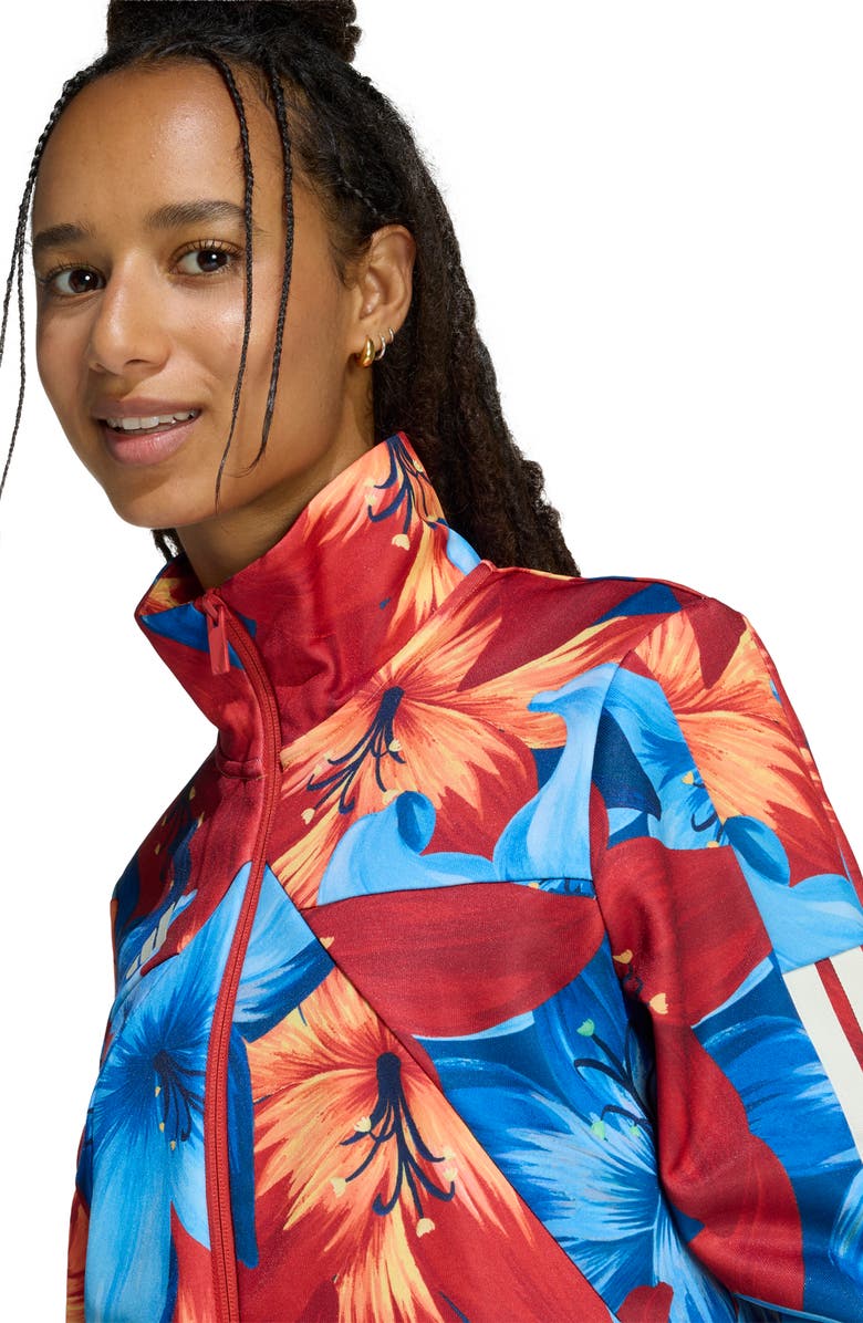 adidas x Farm Rio Track Jacket, Alternate, color, Light Blue/ Red/ Cream White