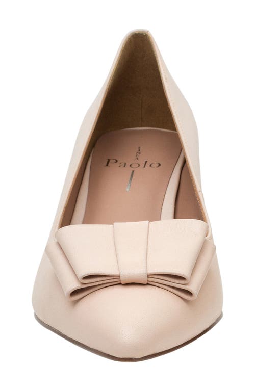 Linea Paolo Pointed Toe Pump In Pale Pink
