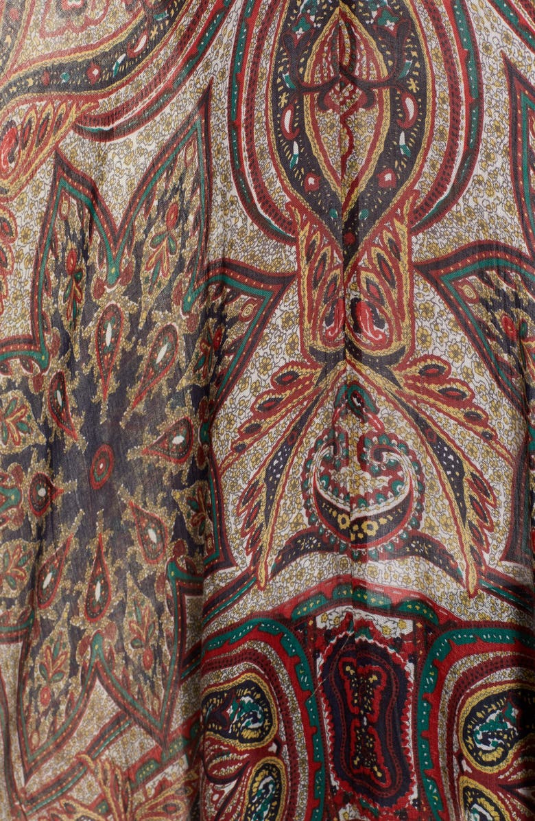 Sole Society Paisley Print Kimono, Alternate, color,