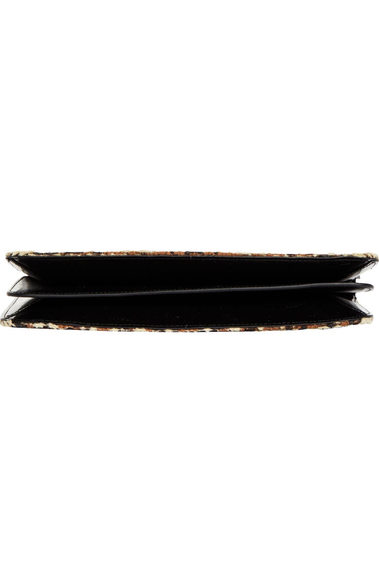 TOTEME Threefold Paisley Clutch, Alternate, color, Rye/ Black