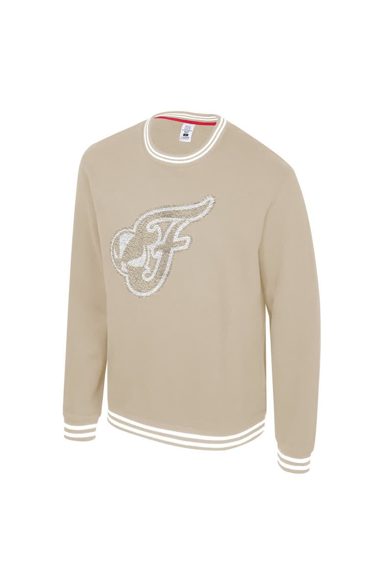 Stadium Essentials Unisex Stadium Essentials Tan Indiana Fever Club Level Chenille Pullover Sweatshirt, Alternate, color, Tan
