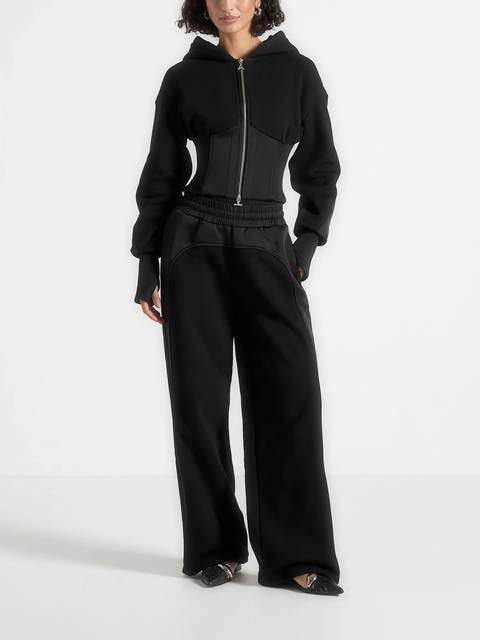 Loula Jersey And Satin Joggers