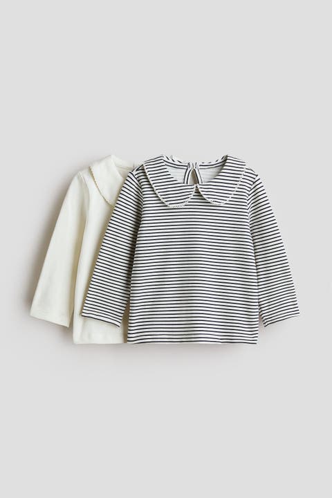 2-pack Cotton Tops With Collar