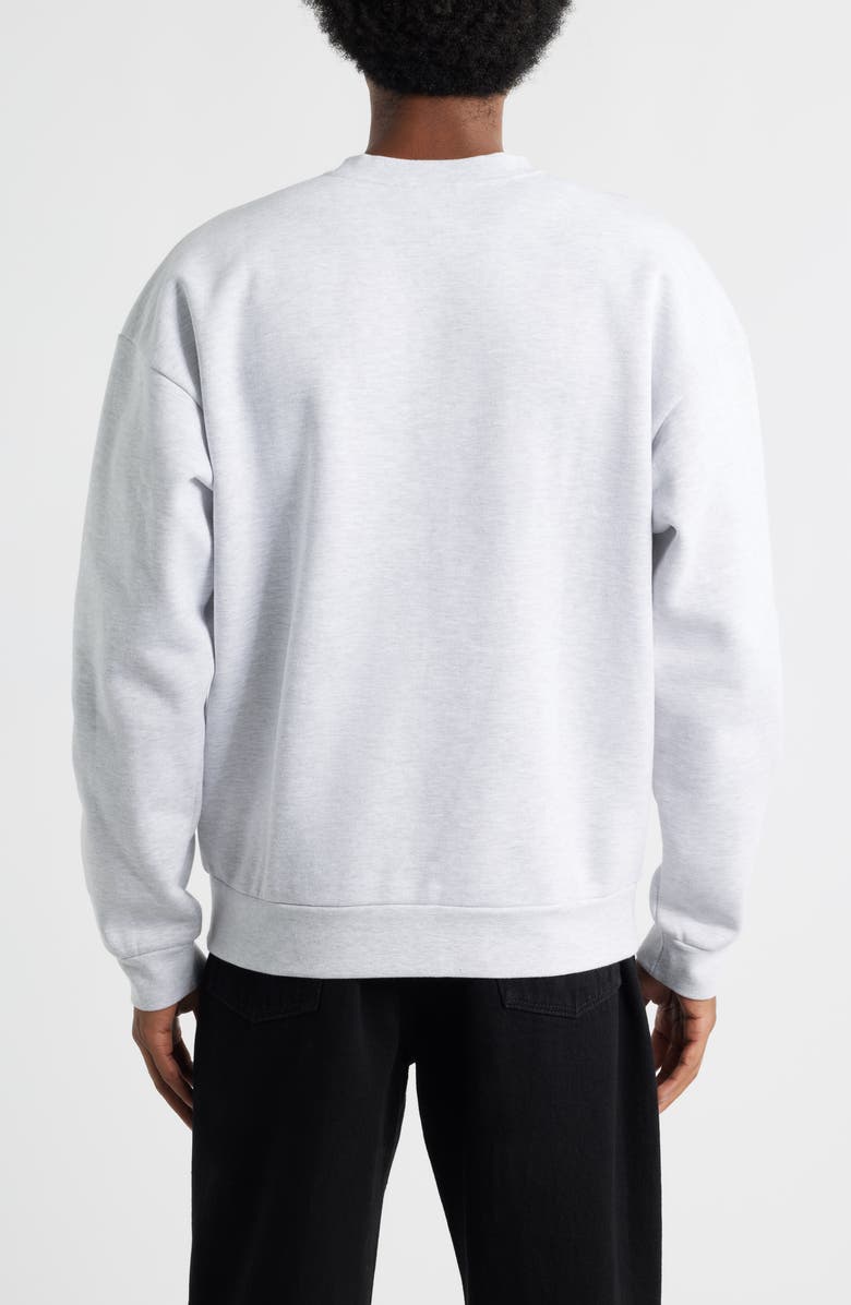 Obey Tenor Heayweight Fleece Crewneck Sweatshirt, Alternate, color, Ash Grey