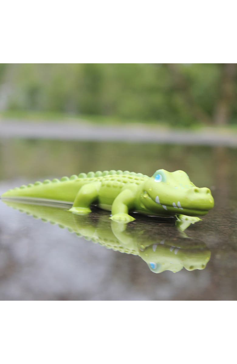 HABA Little Friends Crocodile - 7" Chunky Plastic Zoo Animal Toy Figure, Alternate, color, Multi