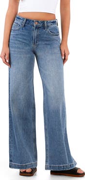 HINT OF BLU High Waist Wide Leg Jeans