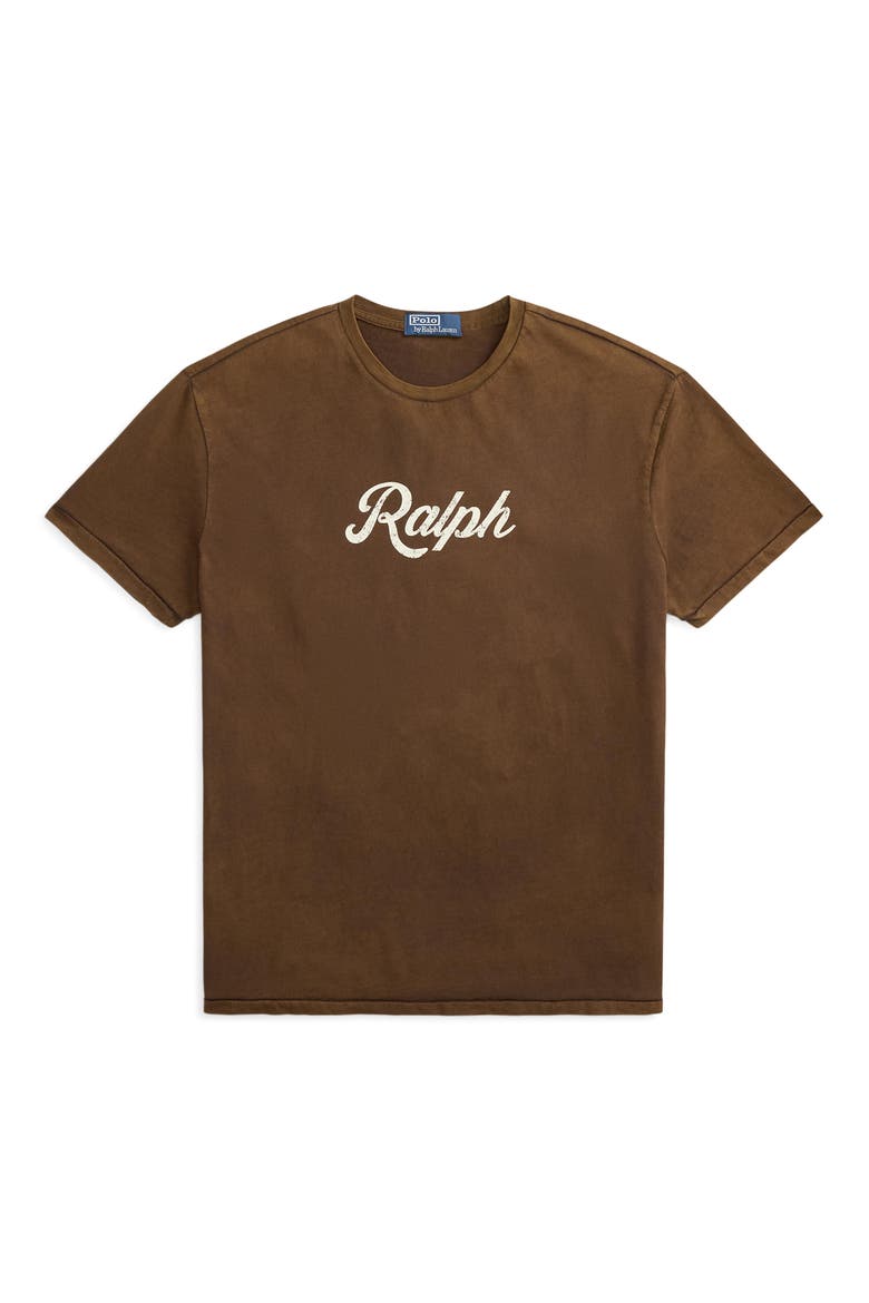 Ralph Script Graphic T-Shirt, Alternate, color, BROWN