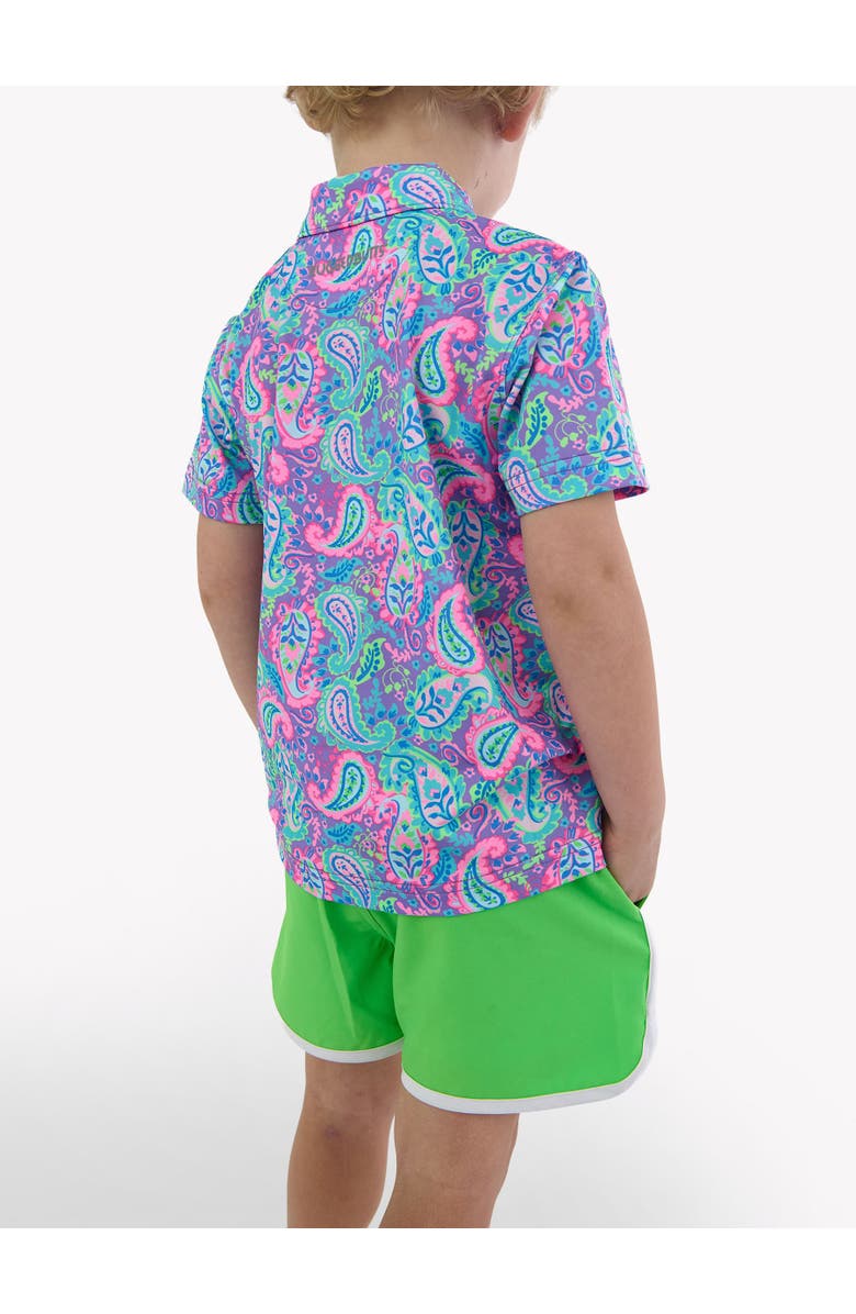 RuggedButts UPF50+ Sun Protected Stretch Swim Trunks, Alternate, color, Neon Lime