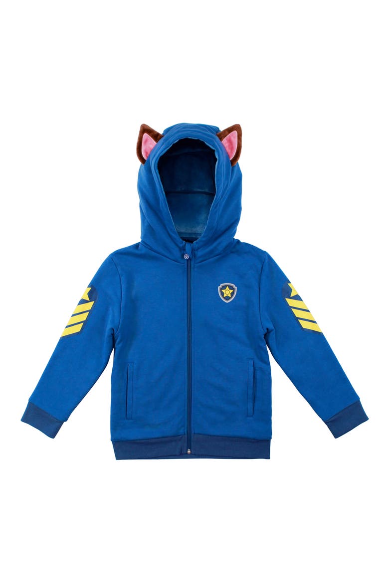 x Nickelodeon® PAW Patrol™ Chase 2-in-1 Stuffed Animal Hoodie, Alternate, color, BLUE MIX