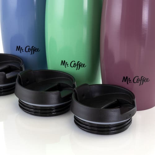 Mr Coffee Mr. Coffee 12.5 Ounce Stainless Steel Insulated Thermal Travel Mug Set Of 3 In Multi