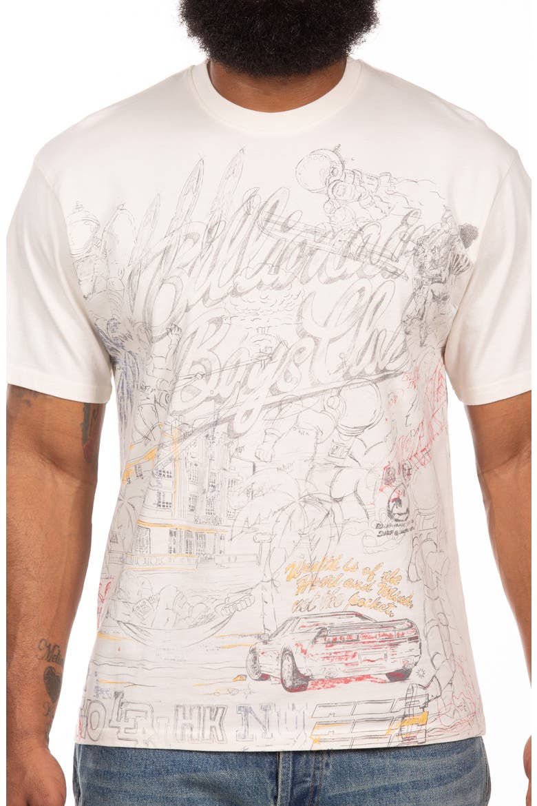 Sketch Graphic T-Shirt, Alternate, color, GARDENIA