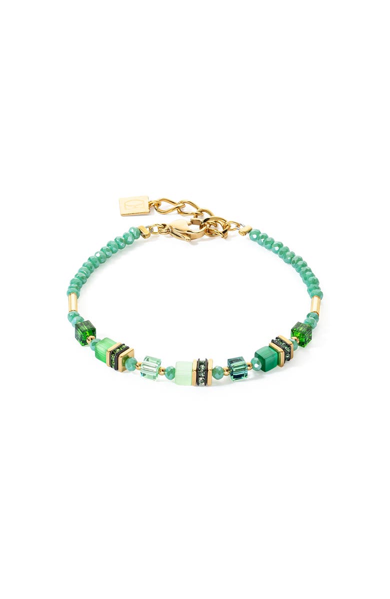 COEUR DE LION Mini Cubes Bracelet, Main, color, Green