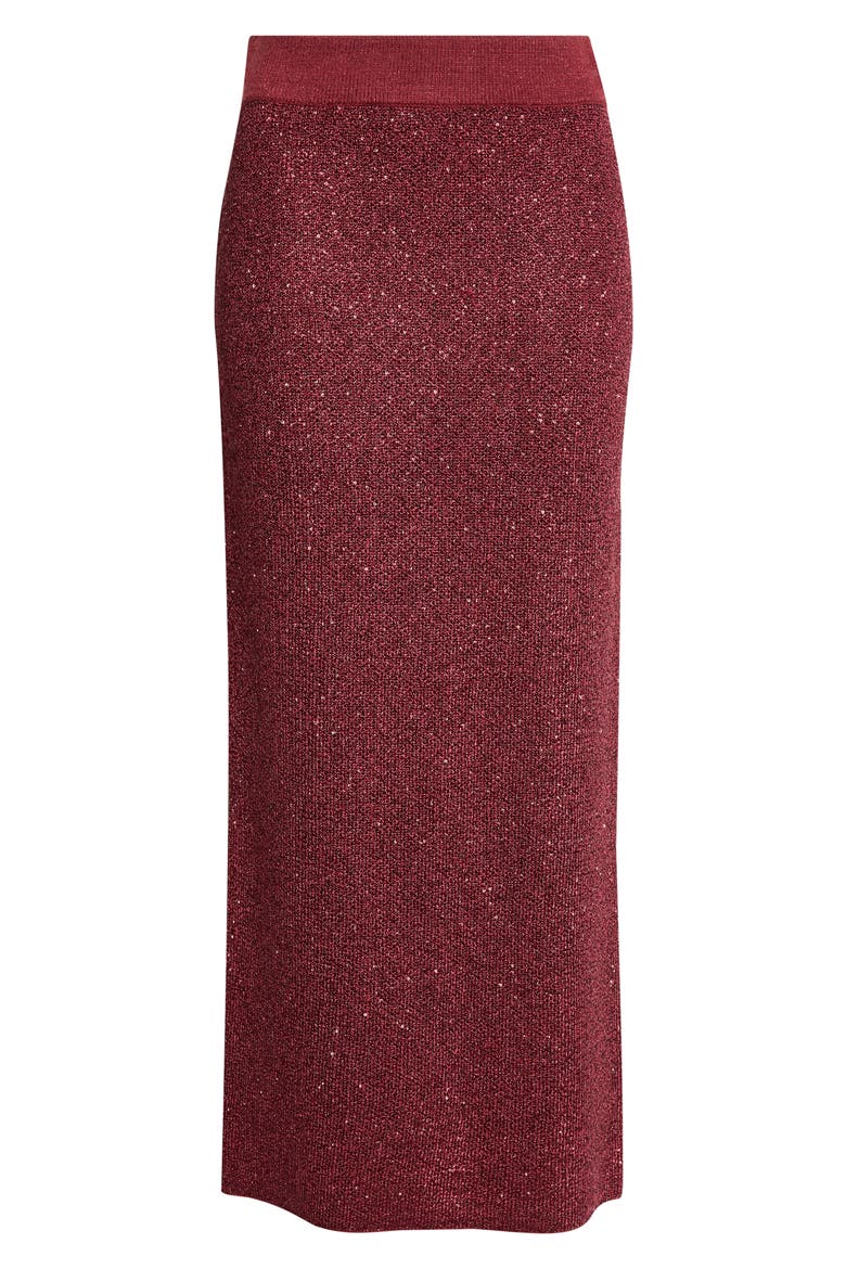 Alisha Sequin Skirt, Alternate, color, OXBLOOD