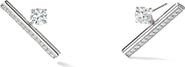 HEARTS ON FIRE Barre Floating Diamond Climber Earrings