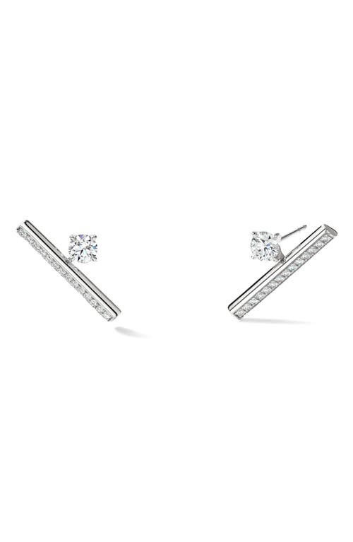 Hearts On Fire Barre Floating Diamond Climber Earrings