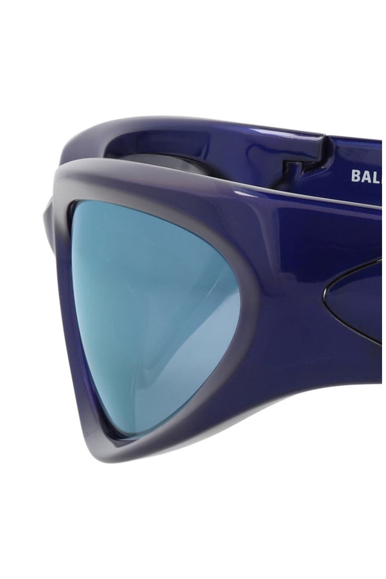 65mm Oval Sunglasses, Alternate, color, BLUE BLUE BLUE