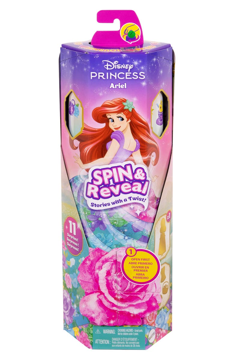 Disney <sup>®</sup> Princess Spin & Reveal Ariel Doll with 11 Surprises, Alternate, color, 