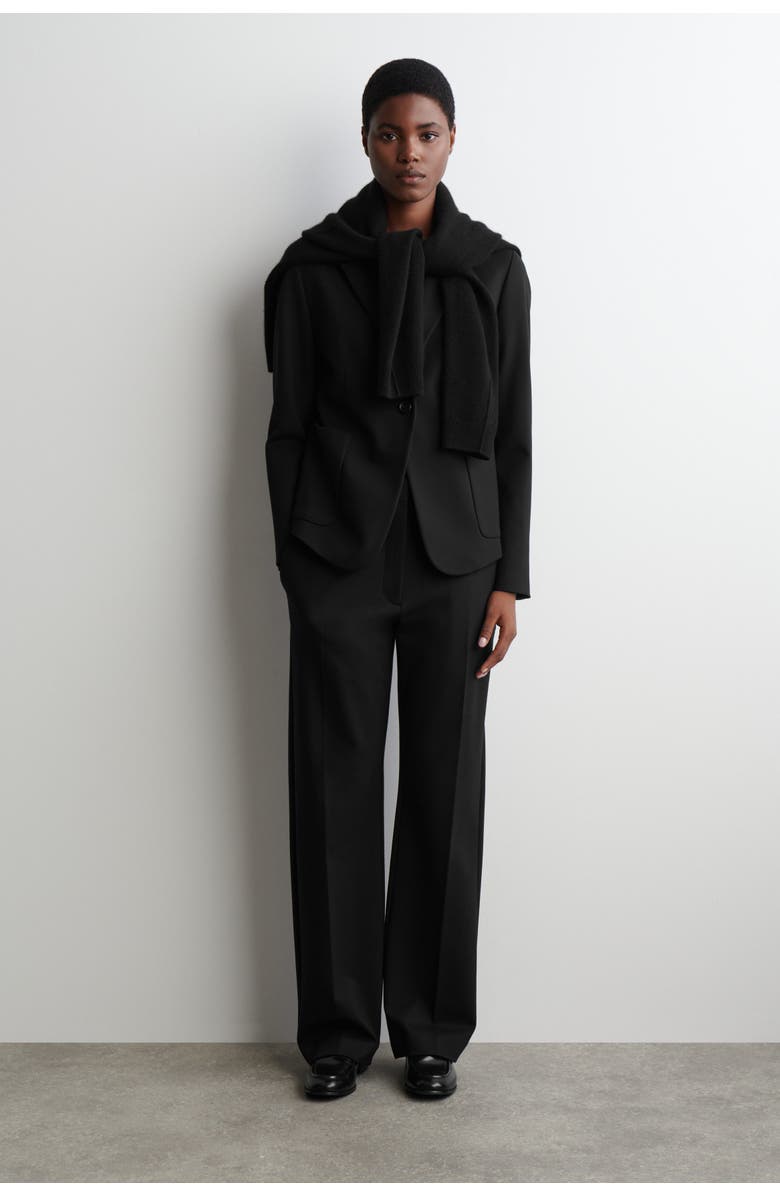 COS Milano Straight Pants, Main, color, Black